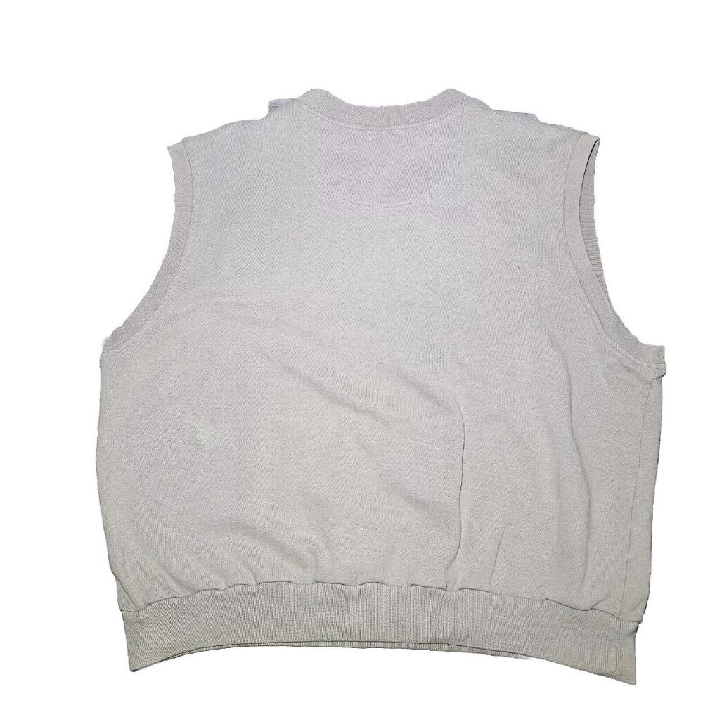 Vintage Nike Mens Golf Vest Sweater Beige V-Neck Pullover Robert Jones Trail - Picture 2 of 11